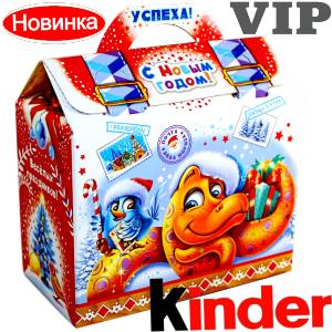 Сладкий подарок на Новый Год в жестяной упаковке весом 1200 грамм по цене 1762 руб в Бодайбо