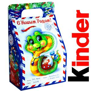 Детский подарок на Новый Год в жестяной упаковке весом 335 грамм по цене 1312 руб в Бодайбо