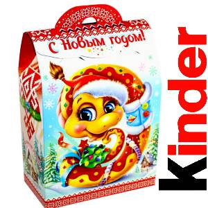 Детский подарок на Новый Год в жестяной упаковке весом 430 грамм по цене 1657 руб в Бодайбо