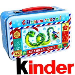 Сладкий подарок на Новый Год в картонной упаковке весом 430 грамм по цене 2136 руб в Бодайбо