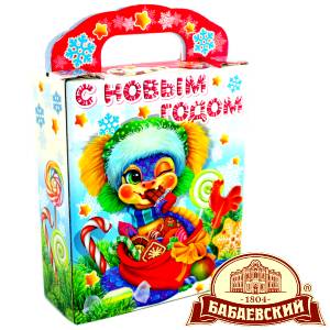 Детский подарок на Новый Год в мешочке весом 800 грамм по цене 1261 руб в Бодайбо